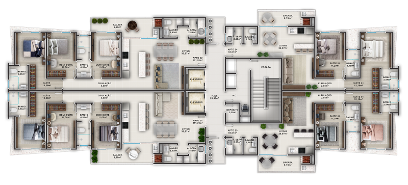 Apartamento em Balneário Piçarras Apartamento Ocean side Tower Apartamento em piçarras 17